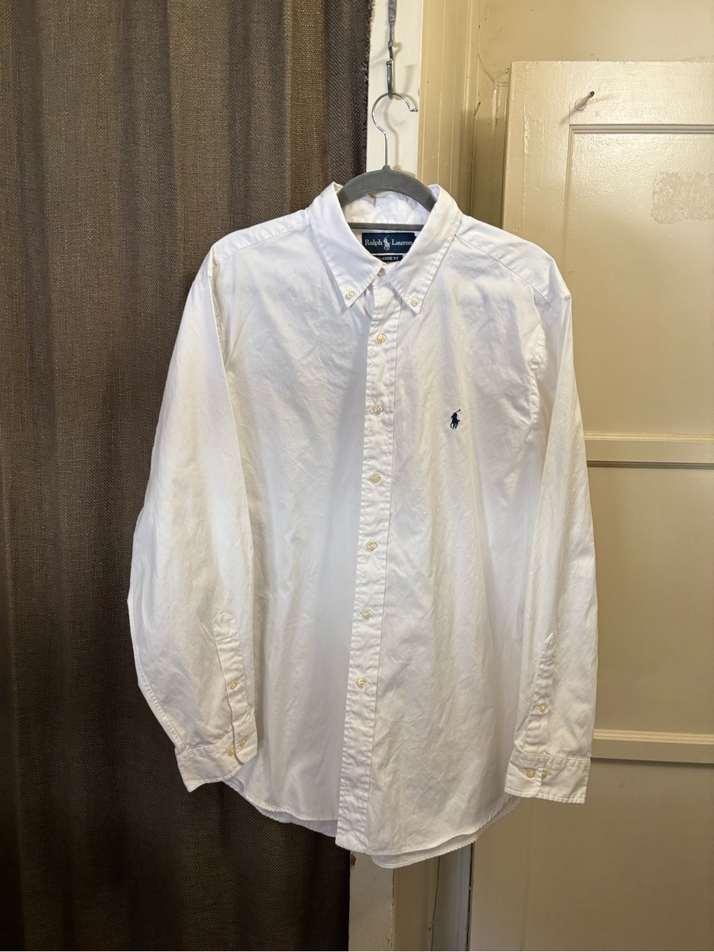 Ralph Lauren Vintage Men’s Classic White Button-Down Shirt